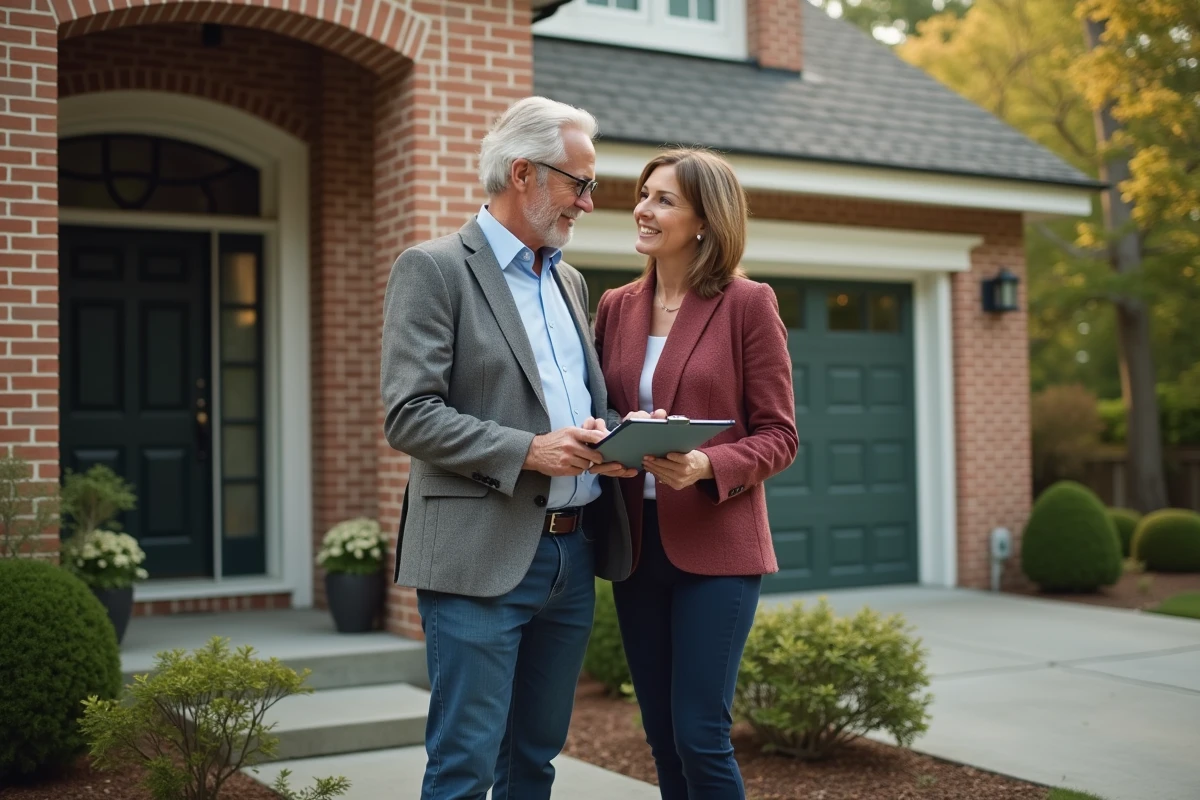 Couple vérifiant leur checklist à l